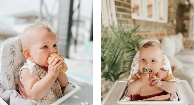 baby fine motor skills eating