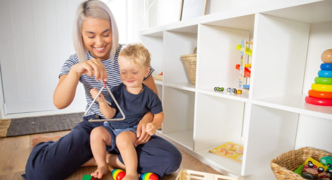 open shelving toy rotation