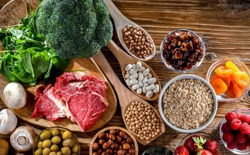 animal plant iron sources