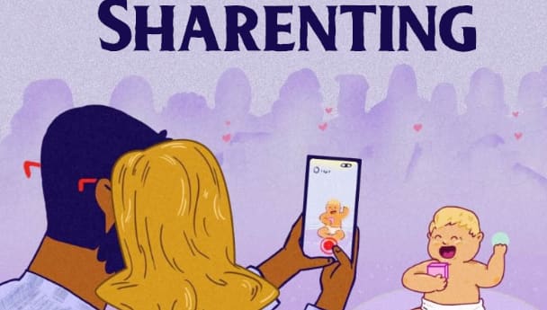parents sharing kids photos