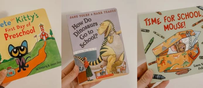 toddler reading school books