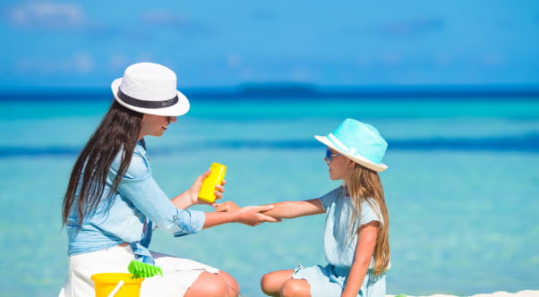 Hypoallergenic baby sun cream