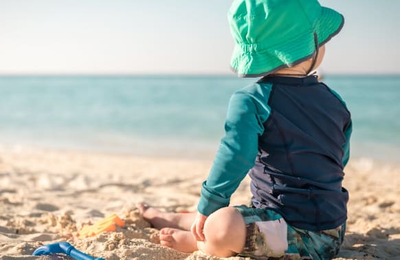 Water resistant baby sunblock